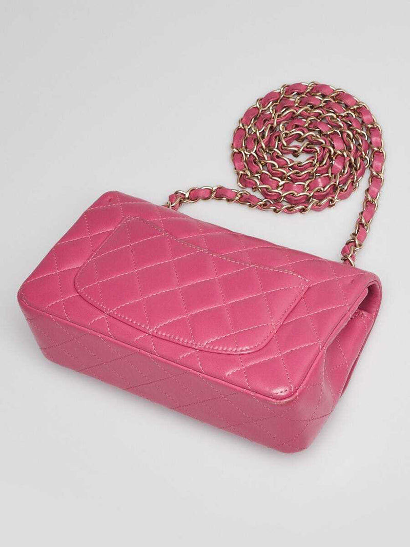 Chanel Pink Quilted Lambskin Leather