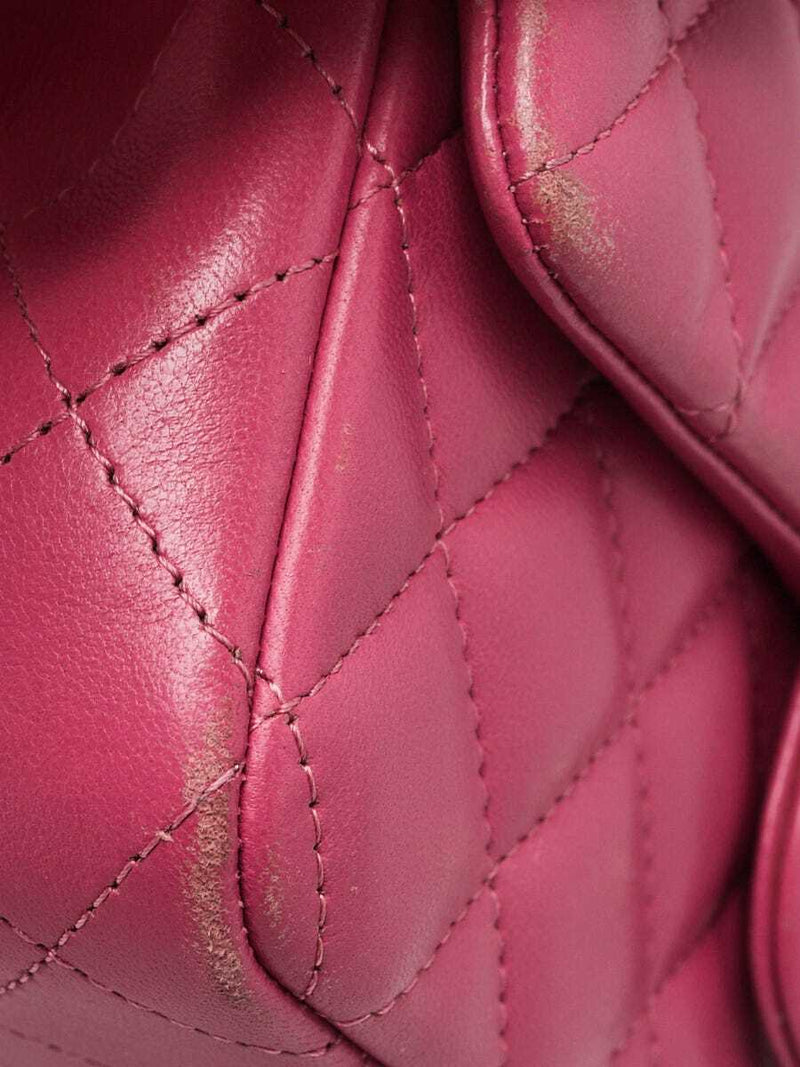 Chanel Pink Quilted Lambskin Leather