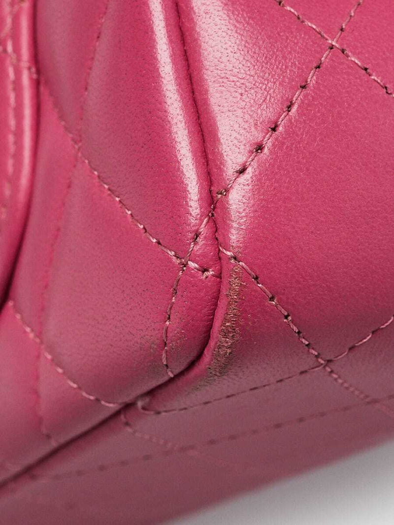 Chanel Pink Quilted Lambskin Leather