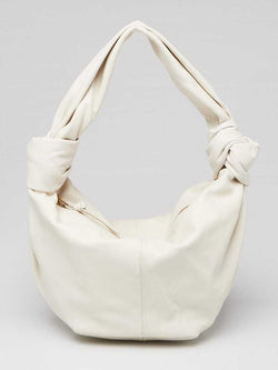 Bottega Veneta White Leather Double Knot