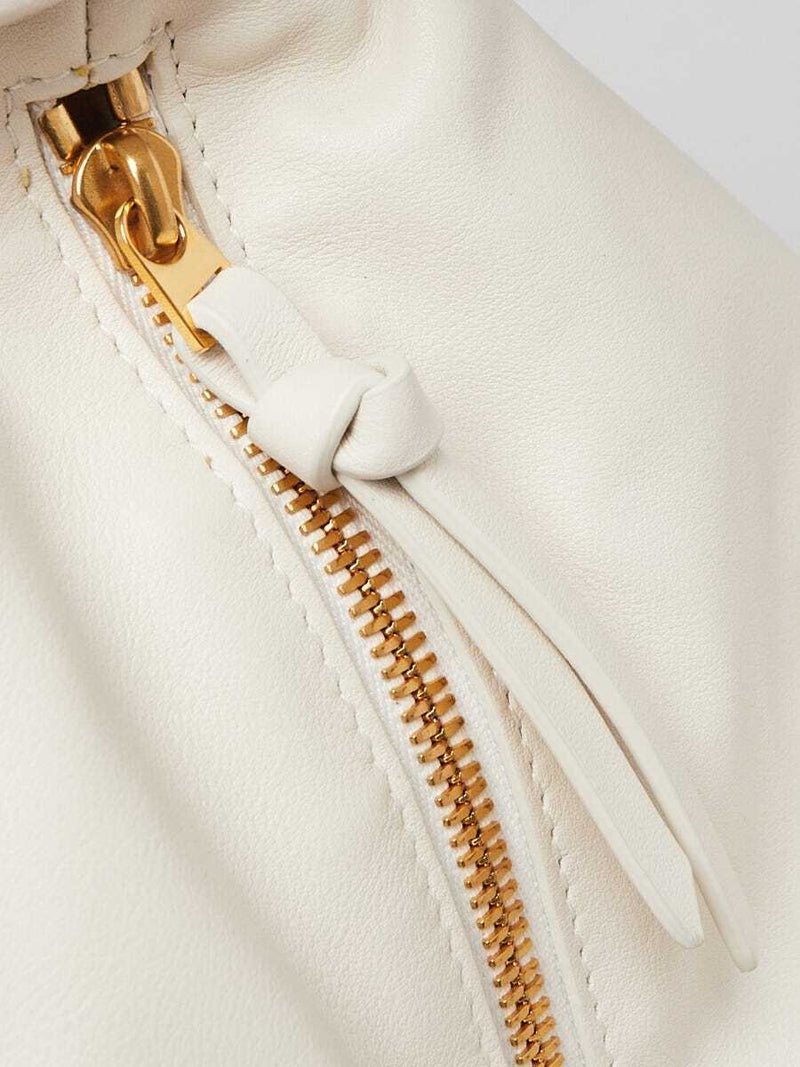 Bottega Veneta White Leather Double Knot