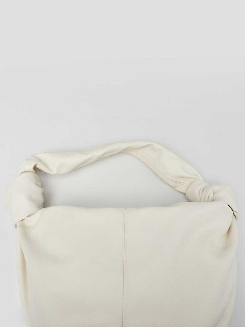 Bottega Veneta White Leather Double Knot