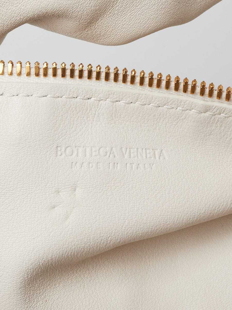 Bottega Veneta White Leather Double Knot