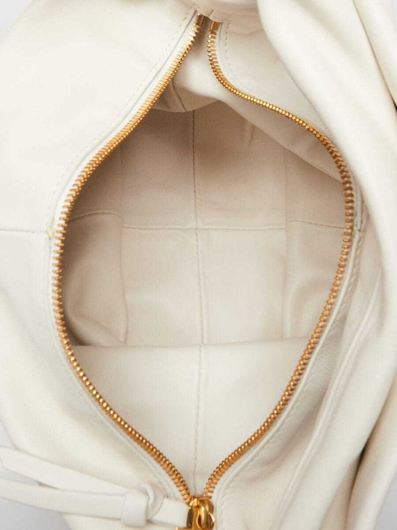 Bottega Veneta White Leather Double Knot