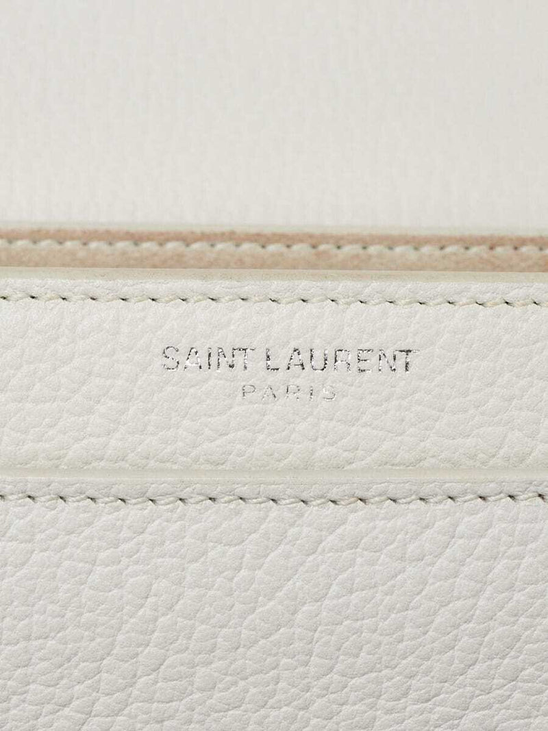 Yves Saint Laurent White Leather Medium