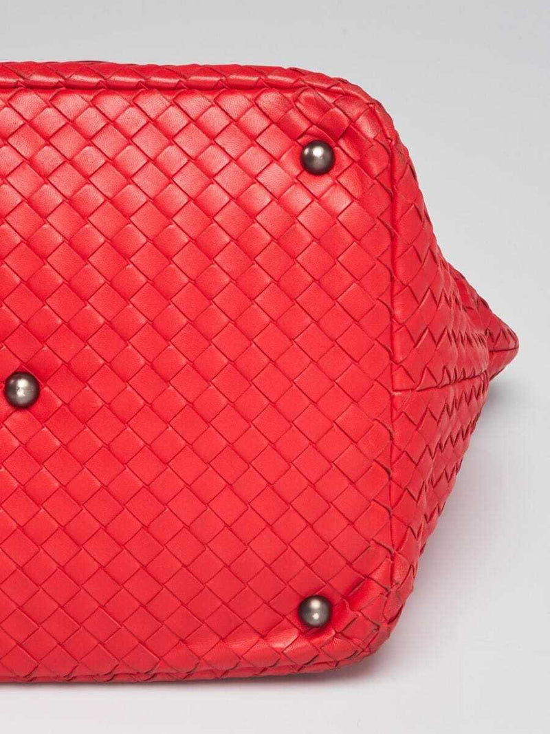 Bottega Veneta Red Intrecciato Woven