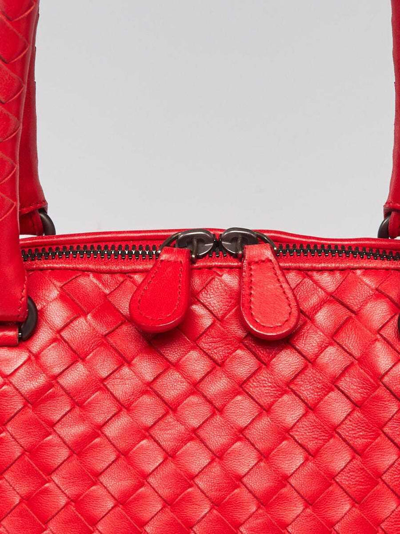 Bottega Veneta Red Intrecciato Woven