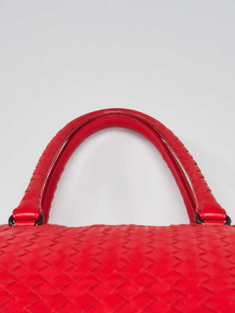 Bottega Veneta Red Intrecciato Woven