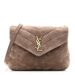 Saint Laurent Suede Toy Loulou Shoulder