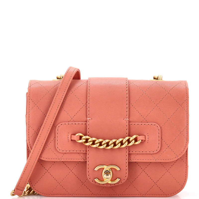 Chanel Front Chain Flap Bag Quilted