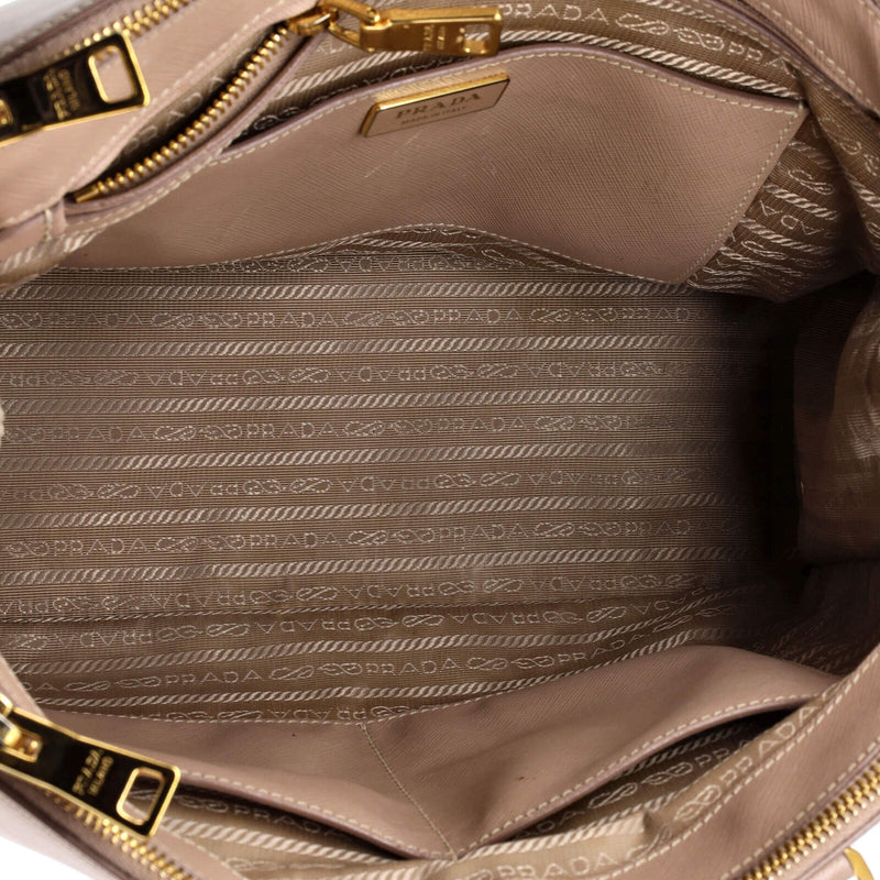 Prada Galleria Double Zip Tote Saffiano