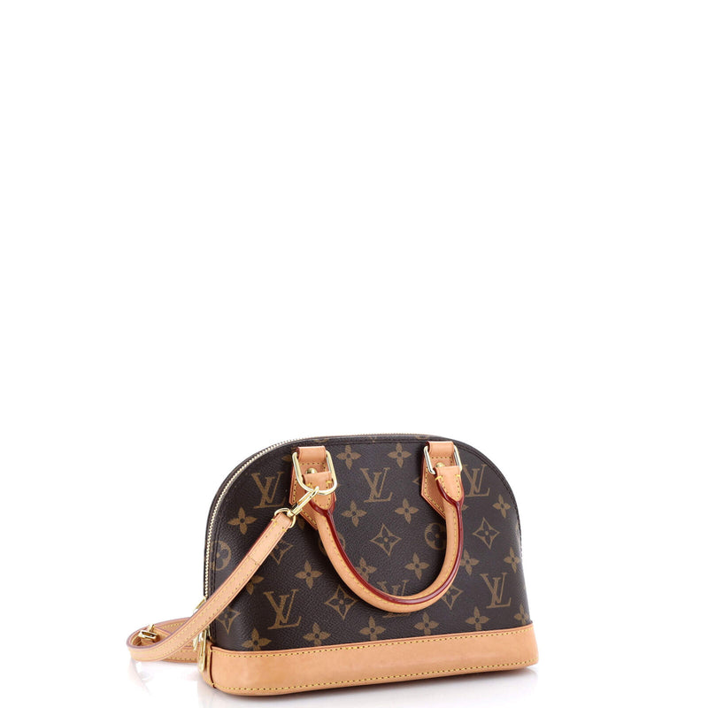 Louis Vuitton Alma Handbag Canvas Bb