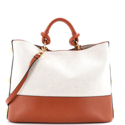 Salvatore Ferragamo Glam Tote Bag Canvas