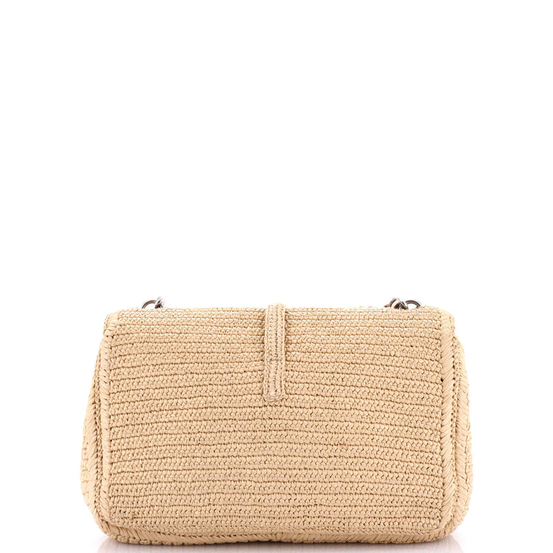 Saint Laurent Classic College Bag Raffia