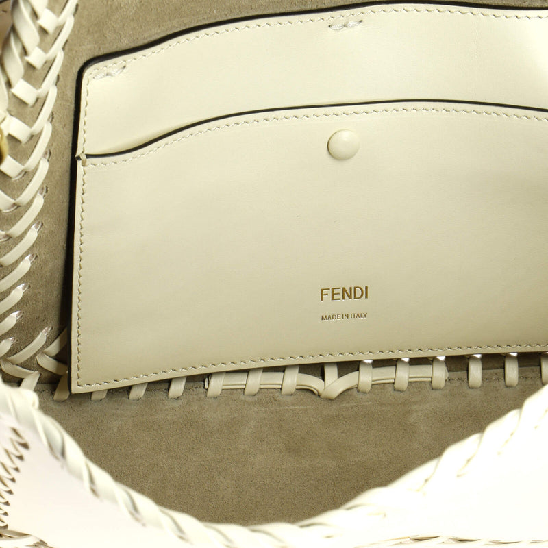 Fendi Baguette Nm Bag Leather With Woven