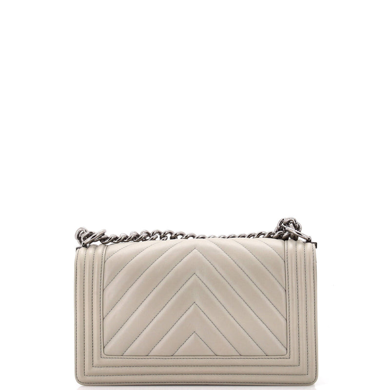 Chanel Boy Flap Bag Chevron Calfskin Old