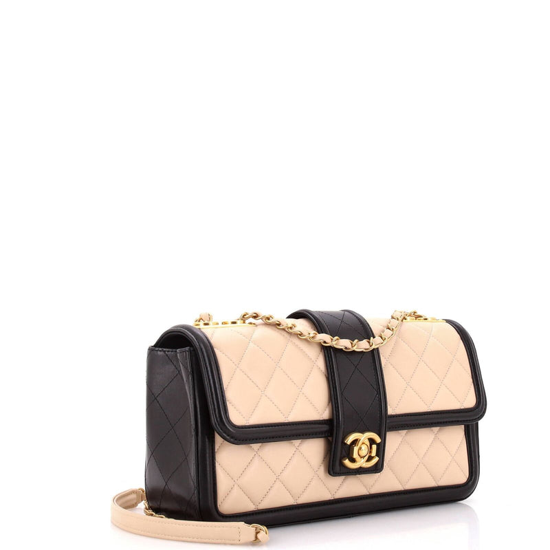 Chanel Elegant Cc Flap Bag Quilted