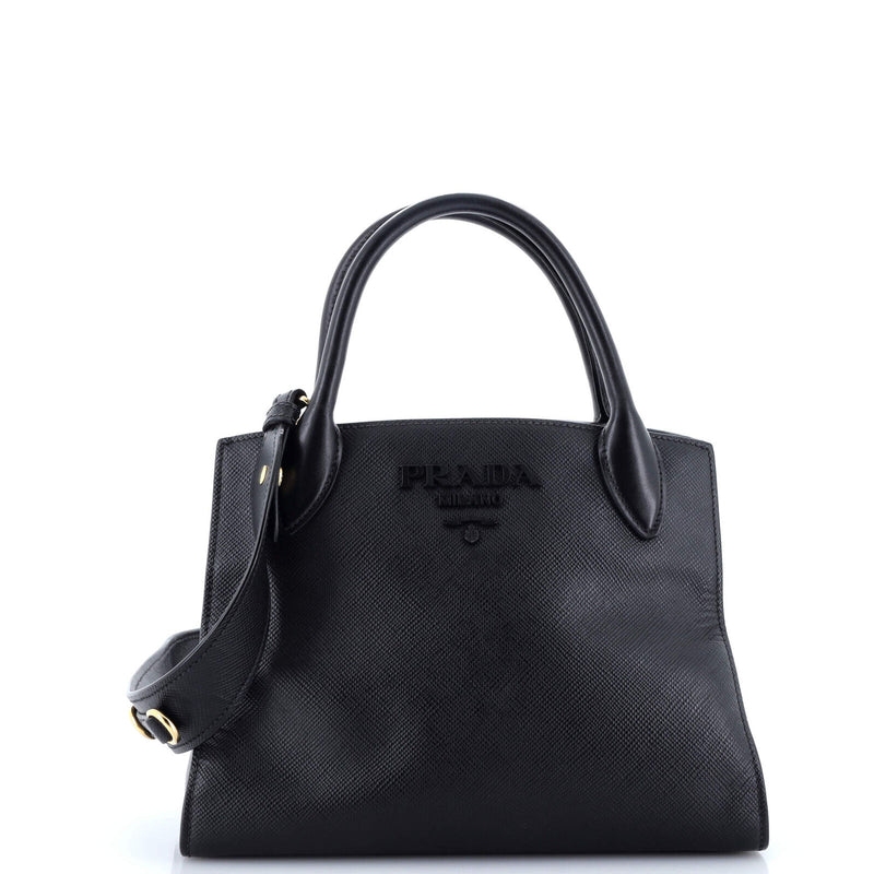 Prada Monochrome Tote Saffiano With City