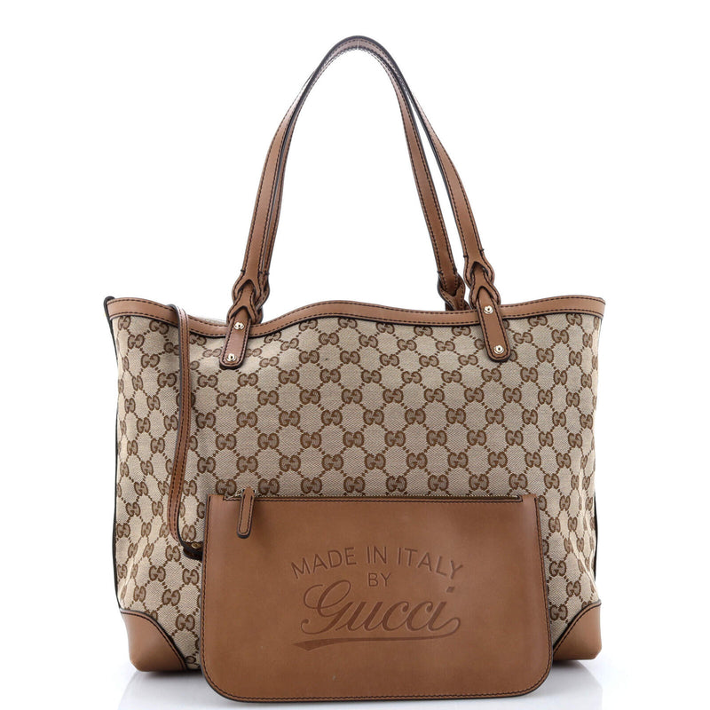 Gucci Craft Tote Gg Canvas Medium