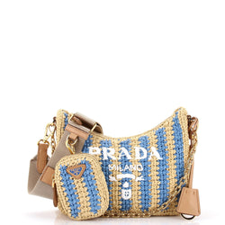 Prada Re-Edition Shoulder Bag Raffia