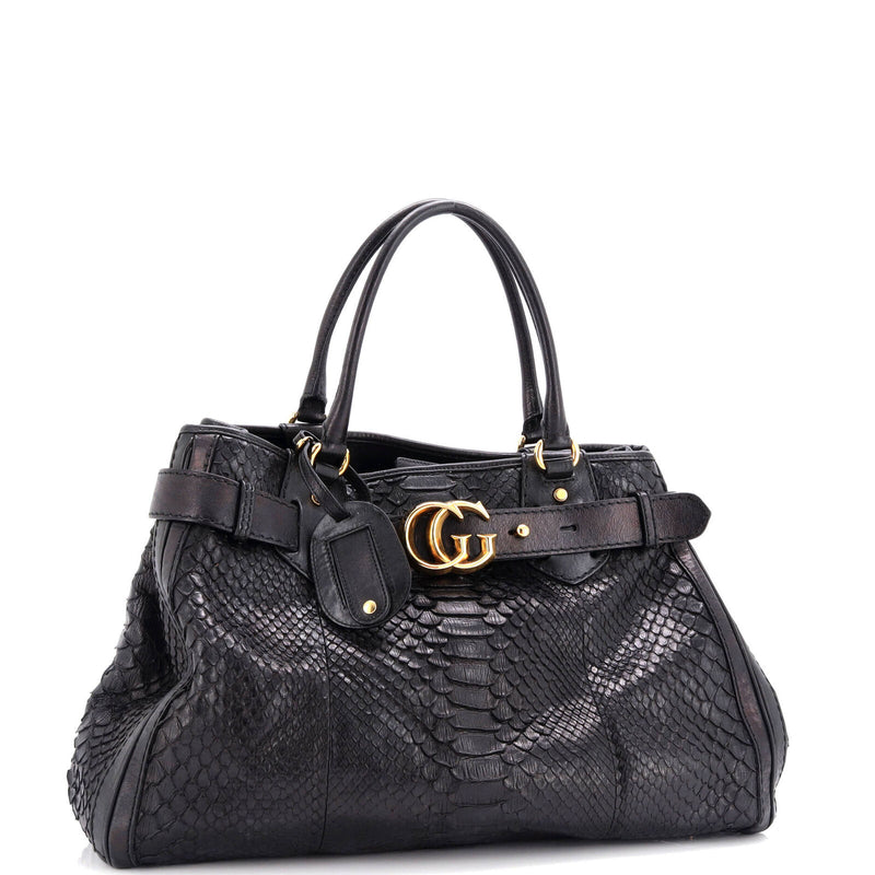 Gucci Gg Running Tote Python Large