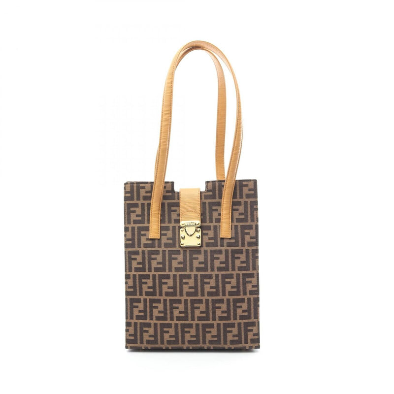 Fendi Zucca Tote Bag Canvas Leather