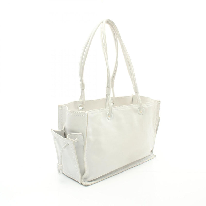 Loewe Tote Bag Leather Gray White