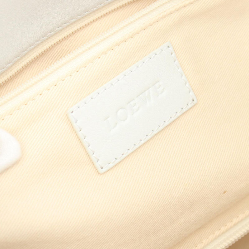 Loewe Tote Bag Leather Gray White