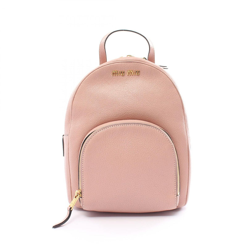 Miu Madras Rucksack Backpack Leather