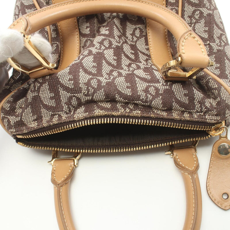 Dior Trotter Handbag Canvas Leather