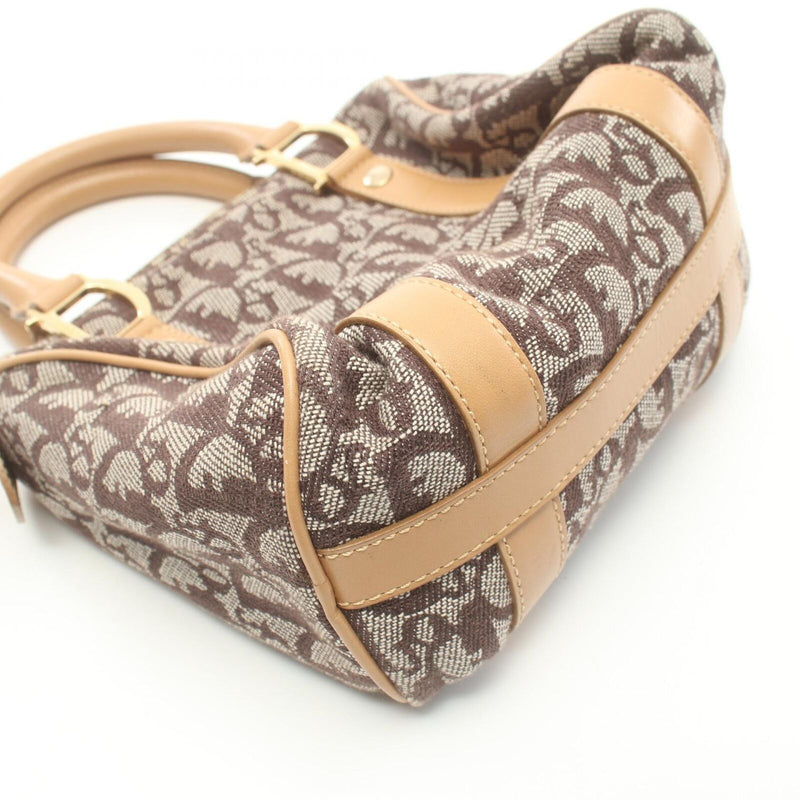 Dior Trotter Handbag Canvas Leather