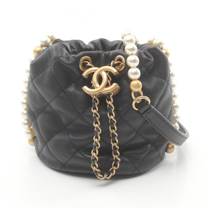 Chanel Cc Matelasse Pearl Chain Shoulder