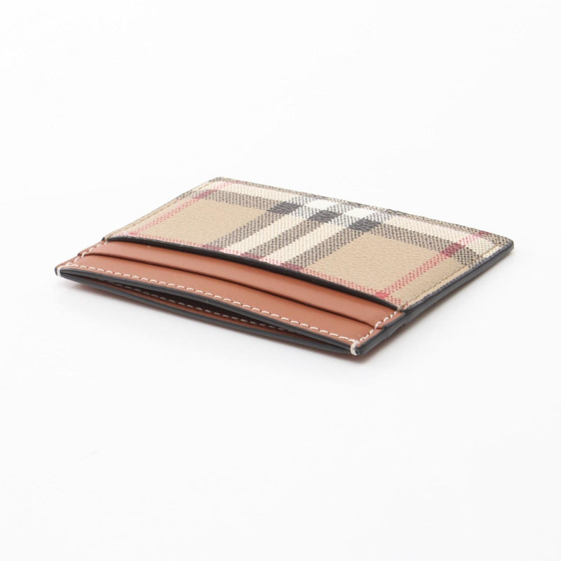 Burberry Check Card Holder Canvas