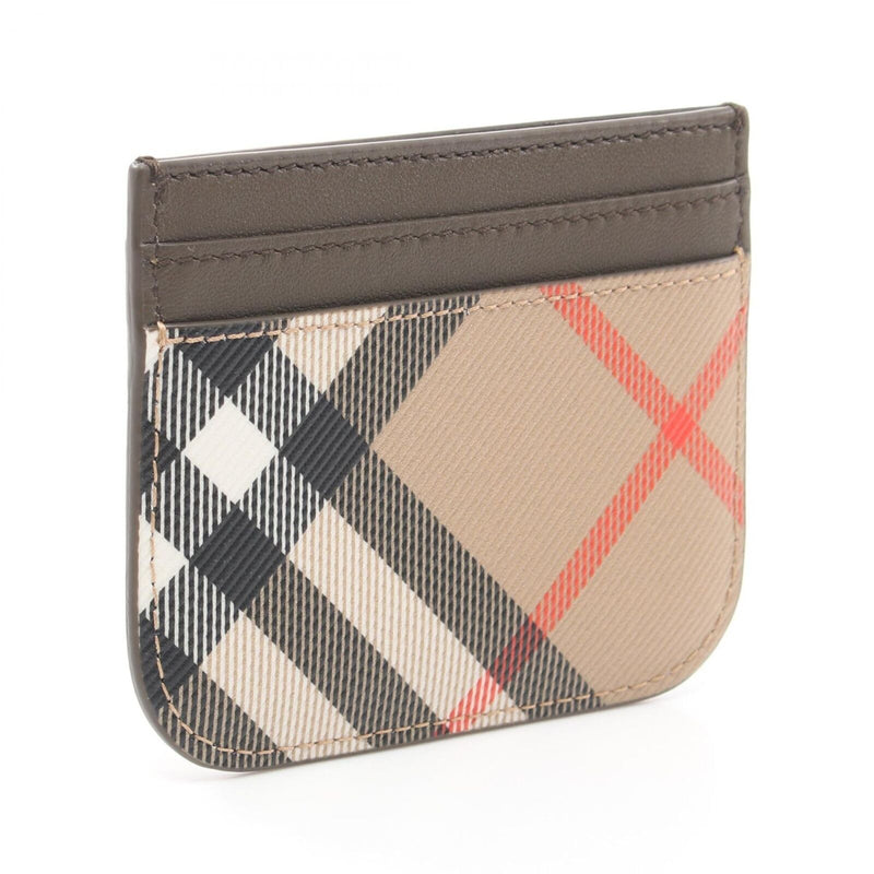 Burberry Check Card Holder Canvas