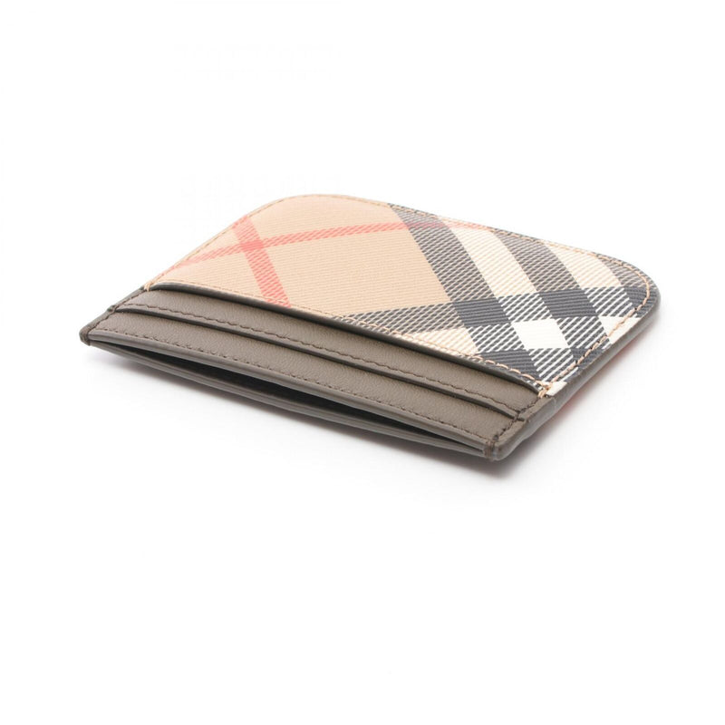 Burberry Check Card Holder Canvas