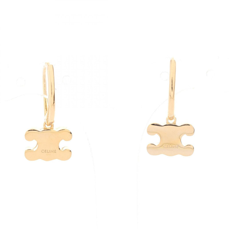 Celine Triomphe Pierced Earrings Gold