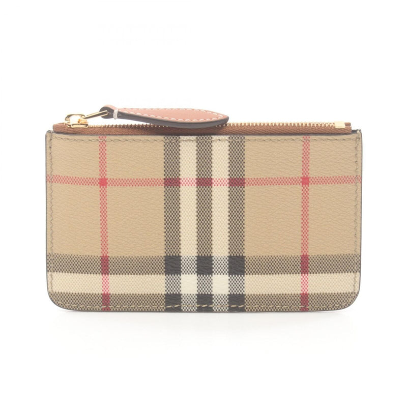 Burberry Vintage Check Coin Canvas Beige