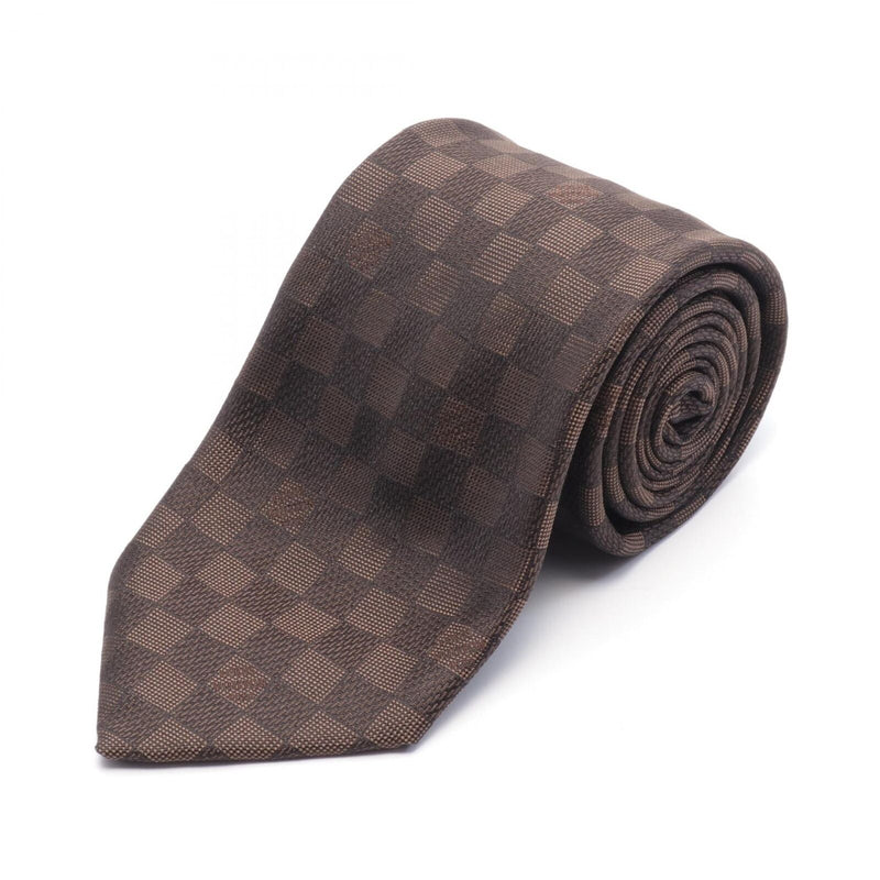 Louis Vuitton Damier Tie Silk Brown