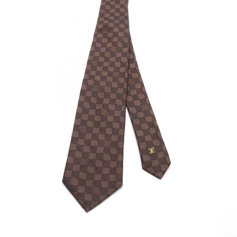 Louis Vuitton Damier Tie Silk Brown