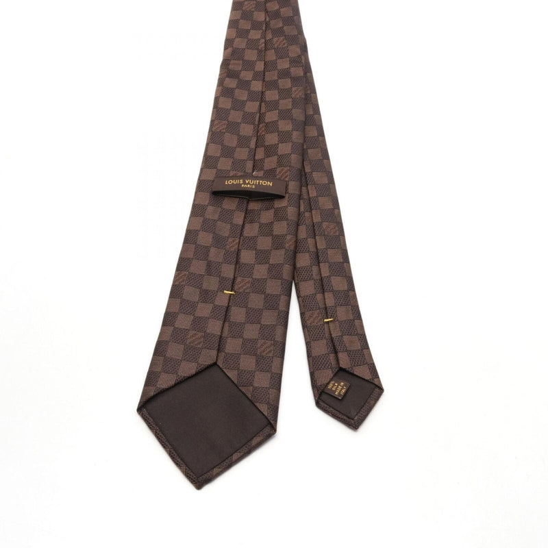 Louis Vuitton Damier Tie Silk Brown