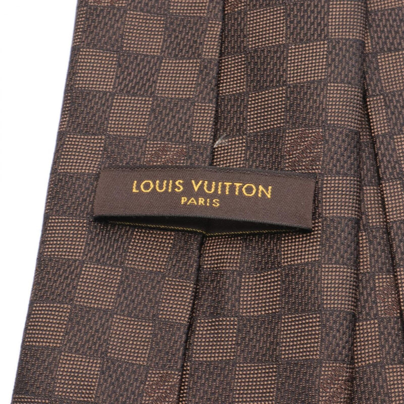 Louis Vuitton Damier Tie Silk Brown