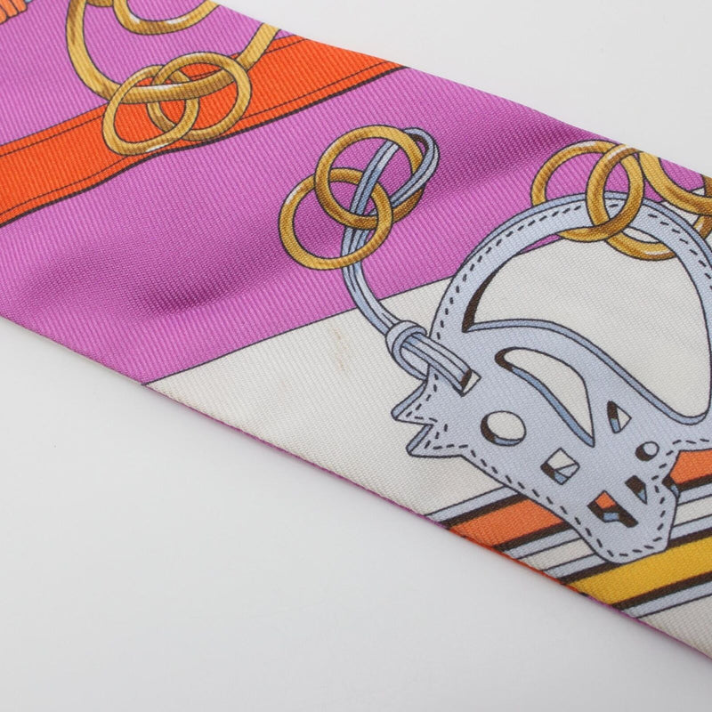 Hermes Twilly Brides Et Gris Scarf Silk