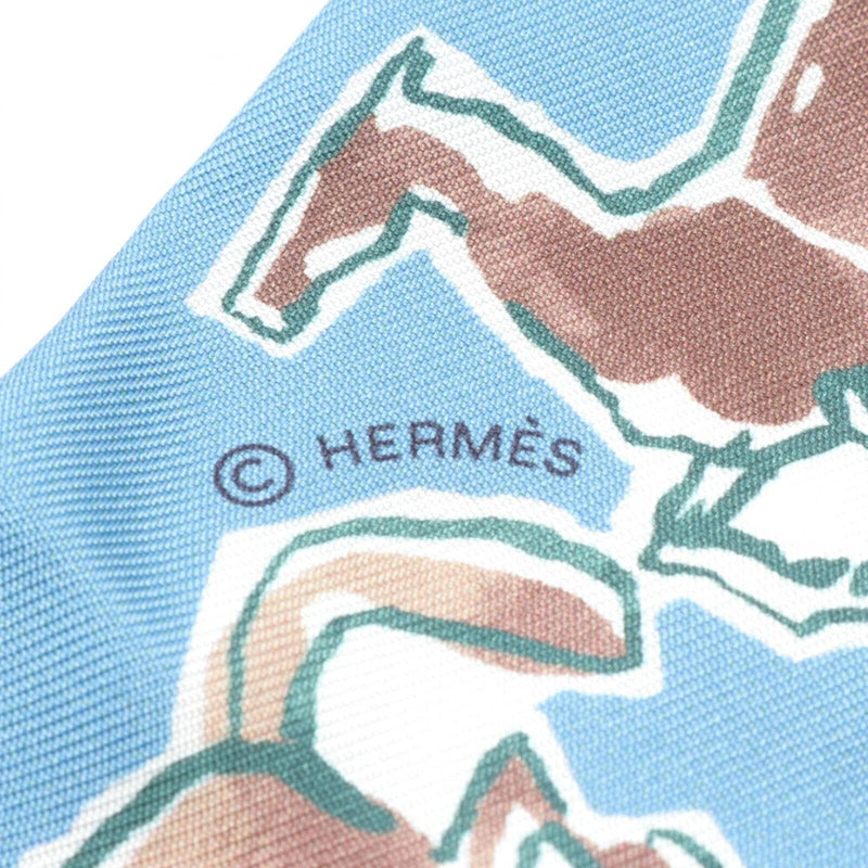 Hermes Twilly Chevaux En Liberte Scarf