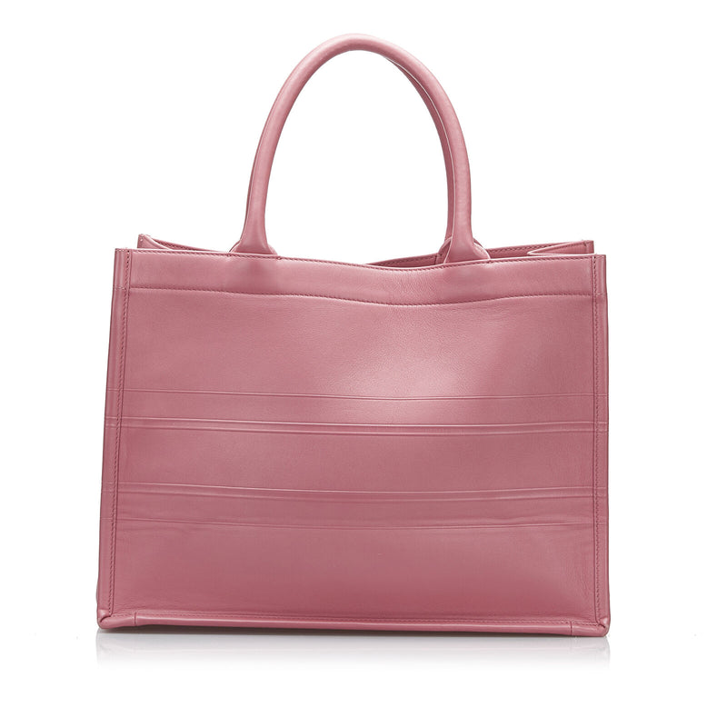 Dior Medium Embossed Book Tote Pink