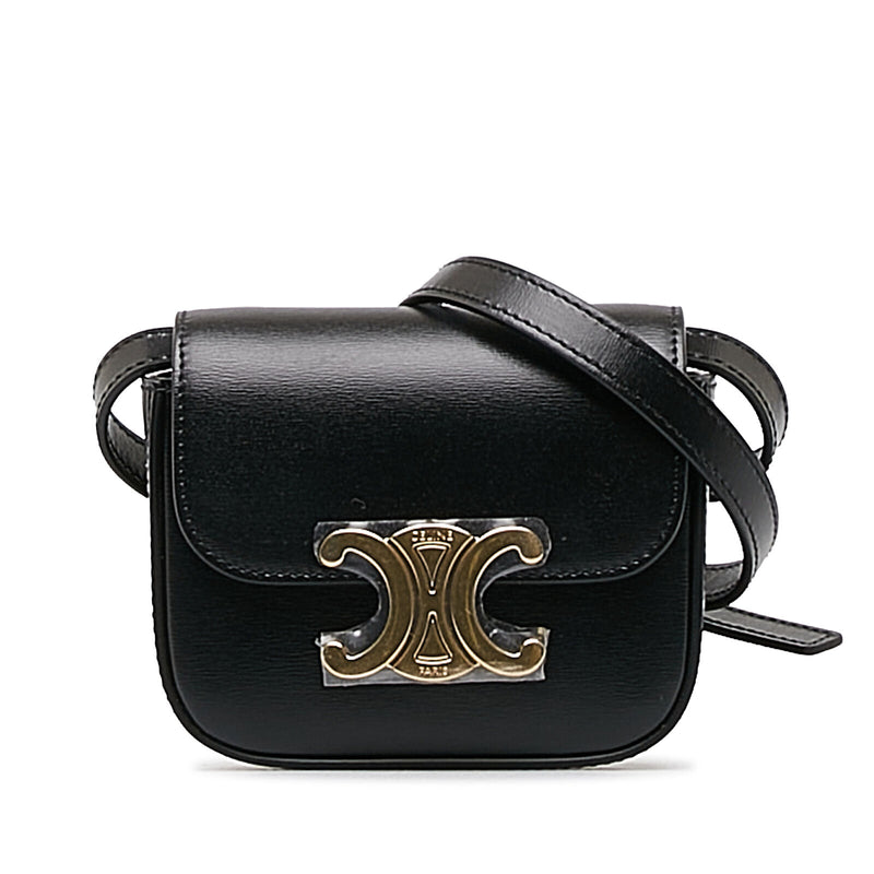 Celine Mini Triomphe Black Calf