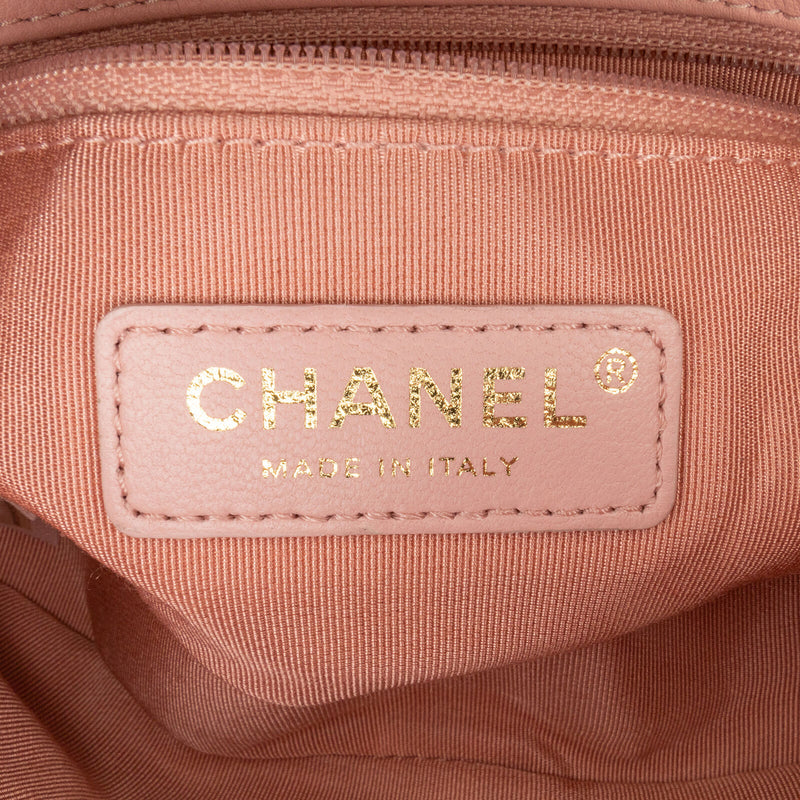 Chanel Mini Pearl Handle Flap Pink