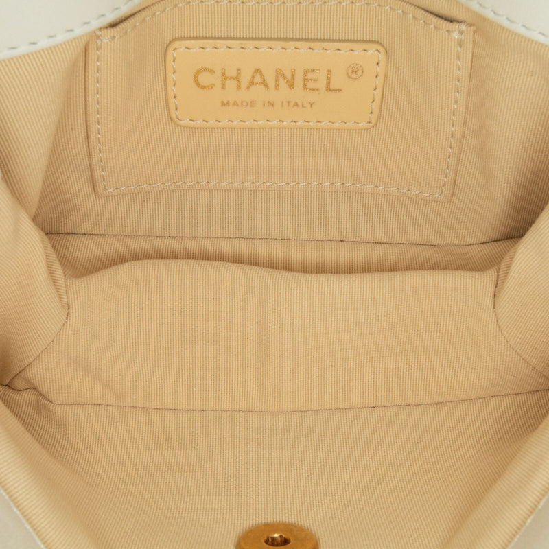 Chanel Cc Quilted Lambskin Flap