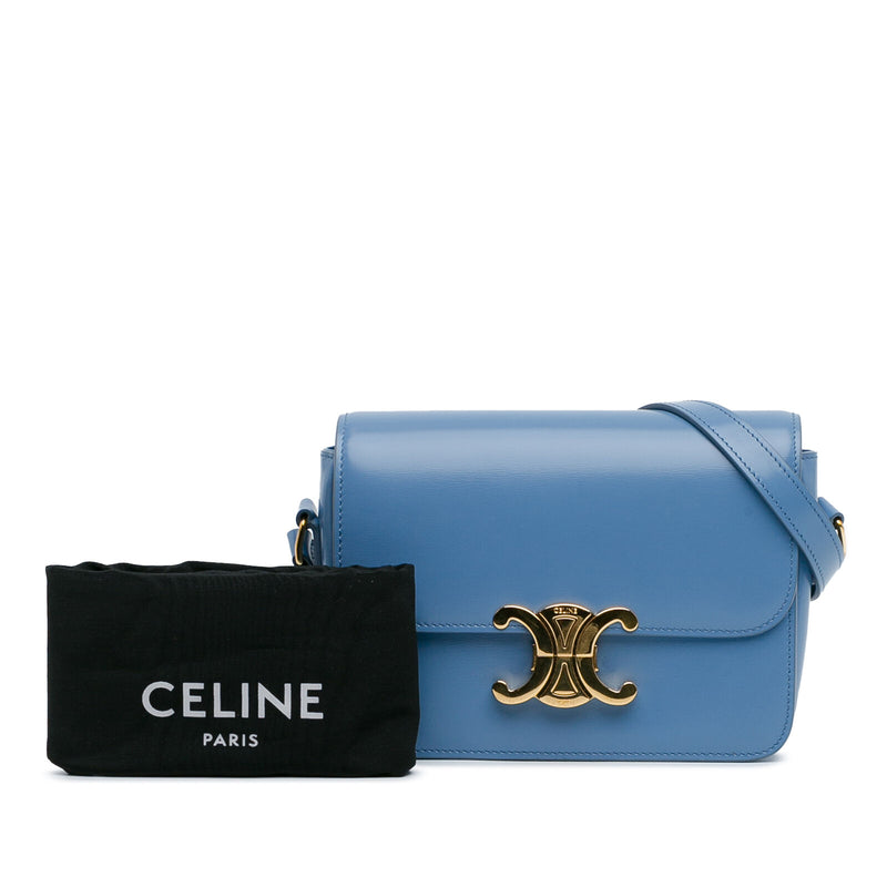 Celine Teen Triomphe Crossbody Blue