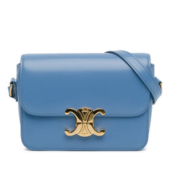 Celine Teen Triomphe Crossbody Blue