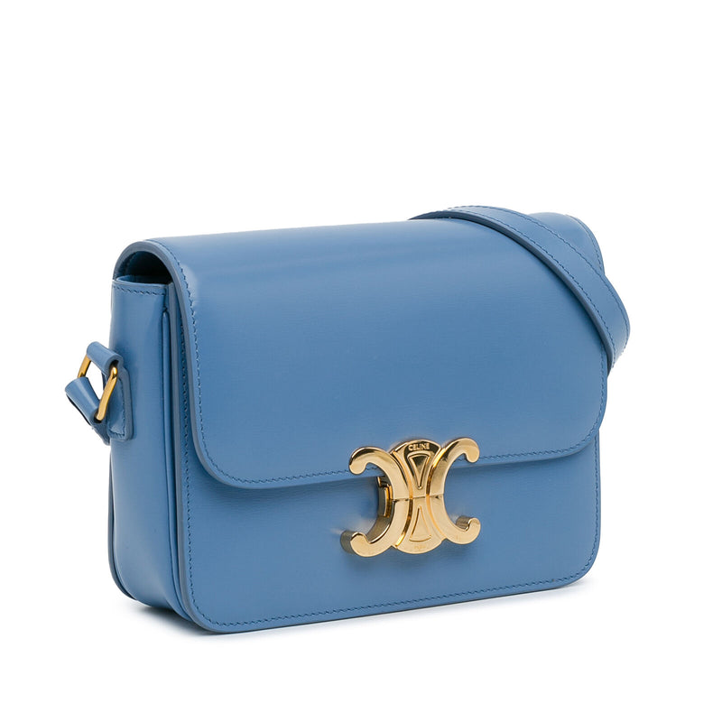 Celine Teen Triomphe Crossbody Blue